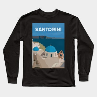 Santorini Greek Islands Long Sleeve T-Shirt